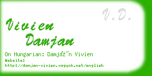 vivien damjan business card